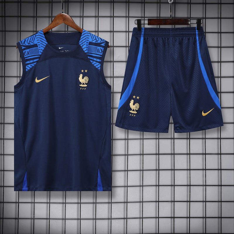 Conjunto Regata França 22/23 Nike - Azul