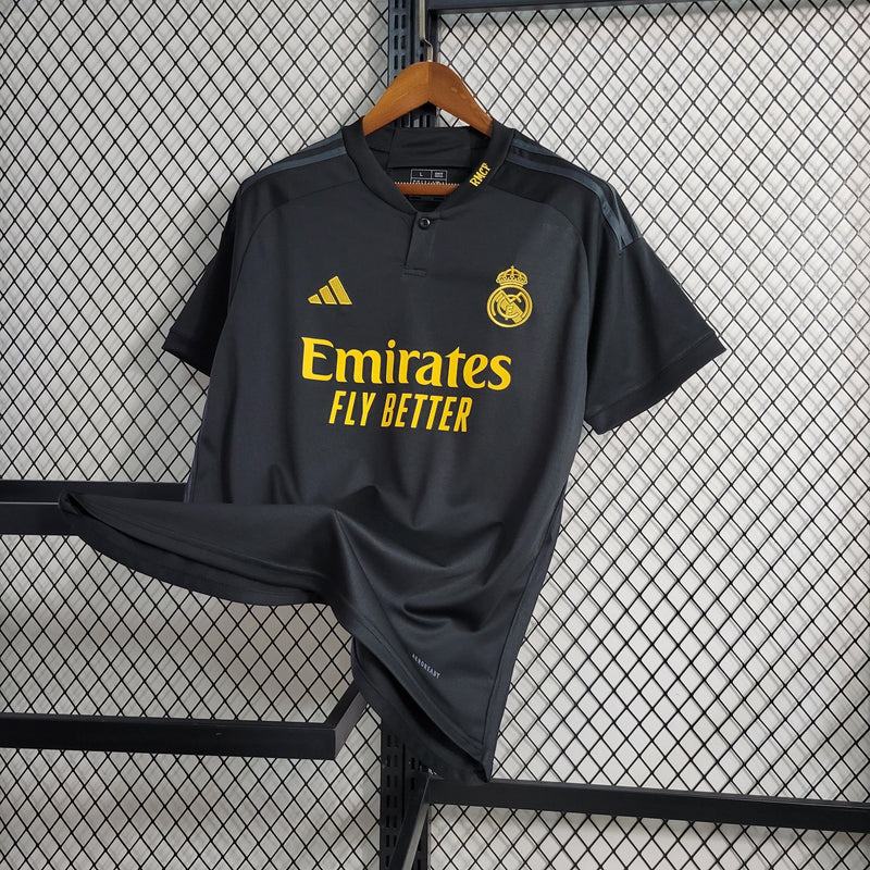 Camisa Fan Real Madrid All Black -23/24