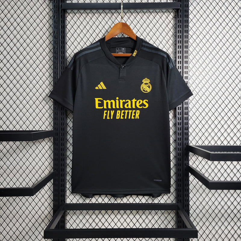 Camisa Fan Real Madrid All Black -23/24