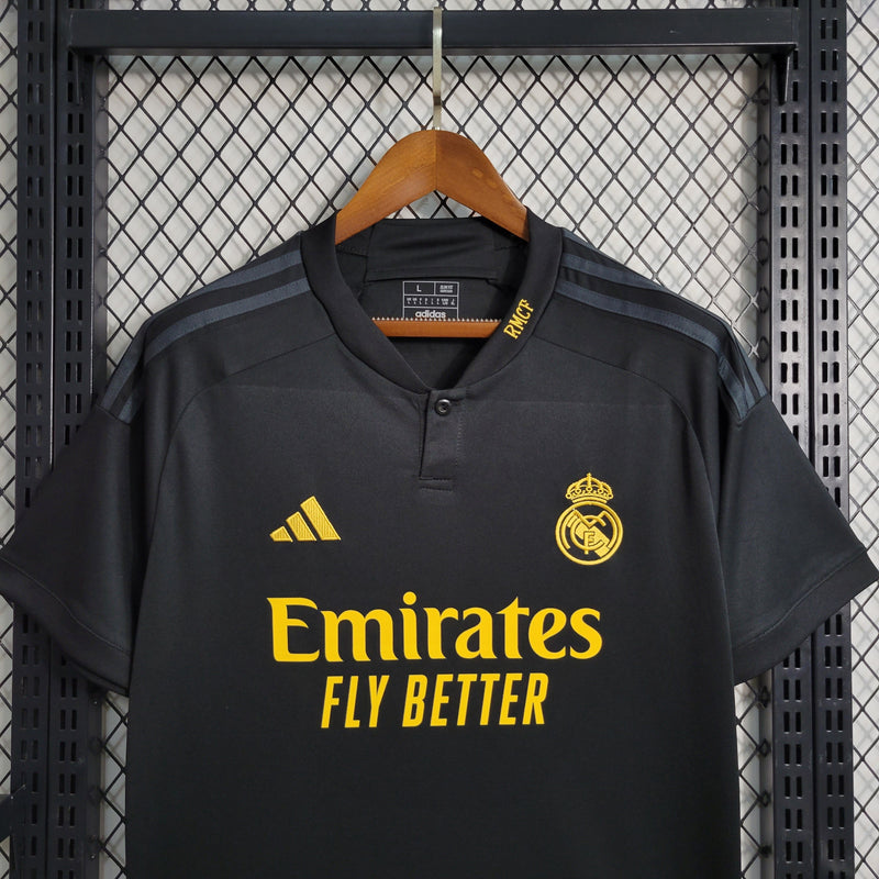 Camisa Fan Real Madrid All Black -23/24