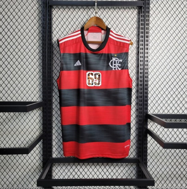 Regata Flamengo I 23/24 Adidas Masculina - Vermelho+Preto+Pers. GTA V